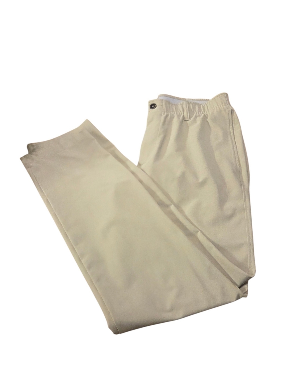 UA Tan Tapered Leg Athletic Golf Pants